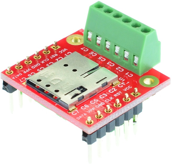 PUSH In-PUSH Out Nano SIM Card connector Breakout Board
